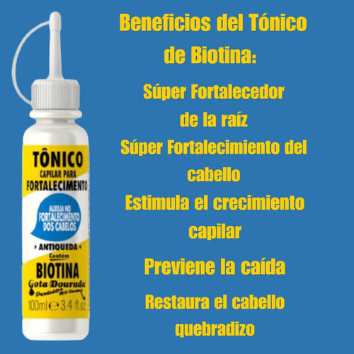 Gota Dourada Tónico Capilar Anticaída Y Crecimiento Biotina 1