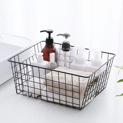 La Balanza Shop Metal Organizer Basket Set for Kitchen and Bathroom 1