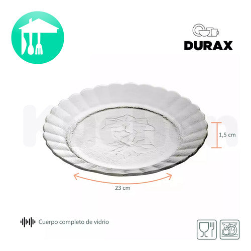 Durax Set Vajilla Completa Juego Platos De Vidrio Kuchen 1