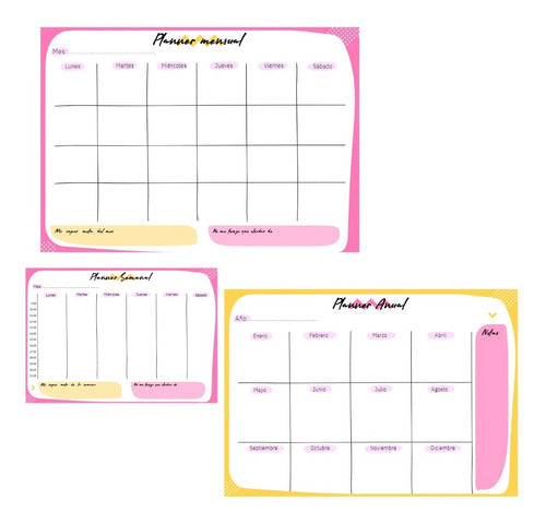 CREAV!TY A5 Lined Notepad Kit + Planners - PDF to Print 2