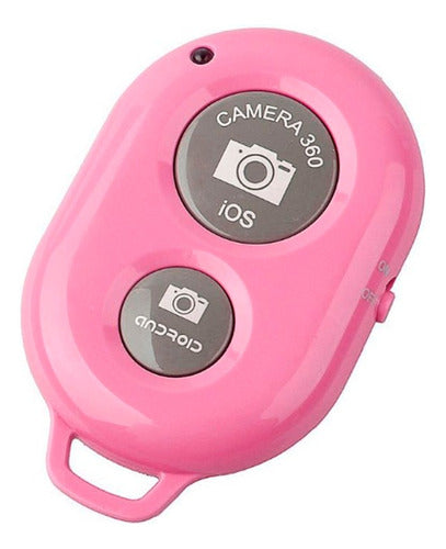 Tecno4U Bluetooth Remote Shutter for Selfie - Pink 0