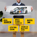 Volkswagen Cuadro 30x80cm Auto 2013 Polo R Wrc 4 951 1