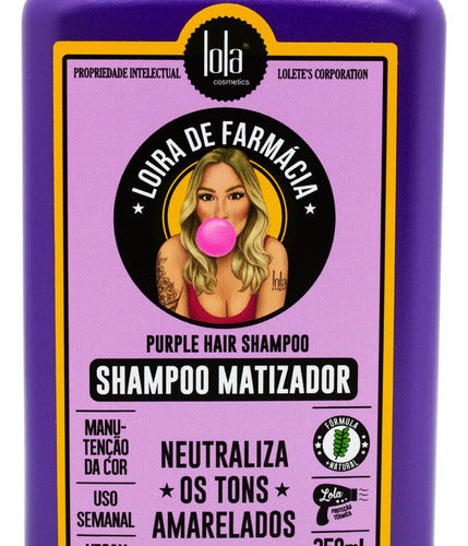 Lola Loira De Farmácia Shampoo + Máscara Matizadora Silver 2