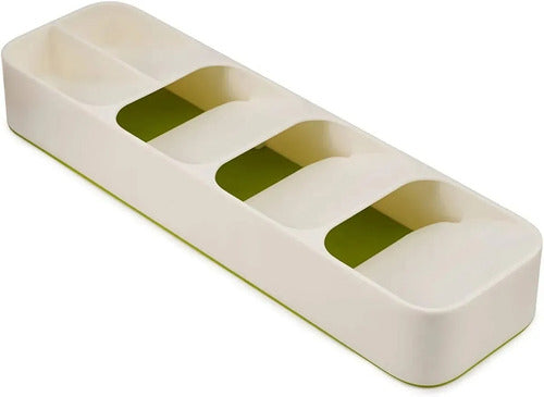 Organizador Cubiertos 4 Divisiones Blanco  Cocina Trendy 1