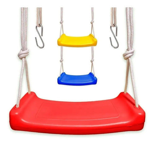 Juegos Tradicionales Hanging Children's Hammock with Reinforced Board Long Rope 1