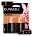 Duracell Alkaline D Batteries 2-Pack Extended Duration 3c 0