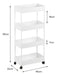 4-Tier Organizer Shelf Bathroom with Wheels - Limited Stock Offer Free Shipping 7