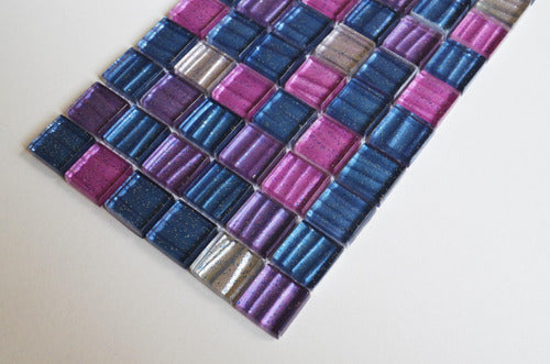 BeHouse Violet Mix Glass Mesh 30*30*8 Mm 1