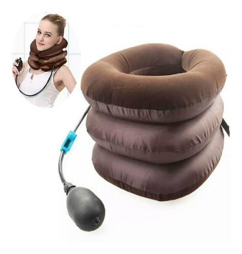 Cervical Neck Inflatable Adjustable Height Orthopedic Collar 1