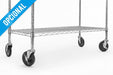 Generic Chrome Shelf with 5 Reinforced Adjustable Shelves, 0.92x0.37x1.85 Meters 1