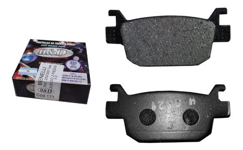 HYD Rear Brake Pads for Benelli TNT 250 300 0