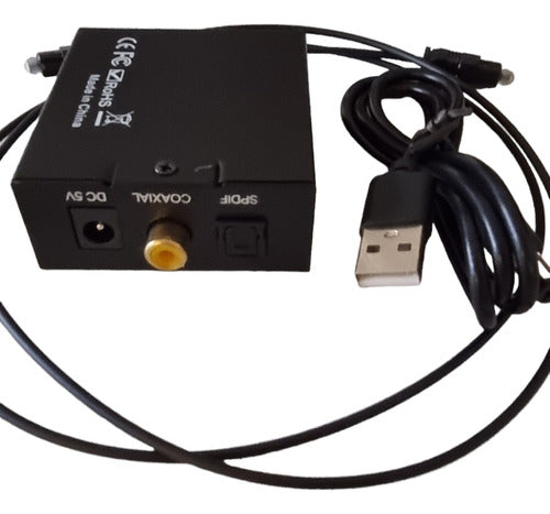 Generic Digital To Analog RCA + 3.5mm Plug Converter Adapter 1