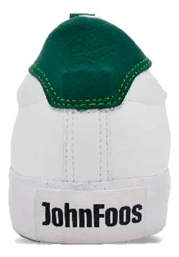 John Foos Unisex Lifestyle Sneakers 176 Duo White-Green 3