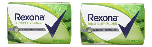 Pack X2u Rexona Bamboo Fresh Jabón En Barra 125 g 0