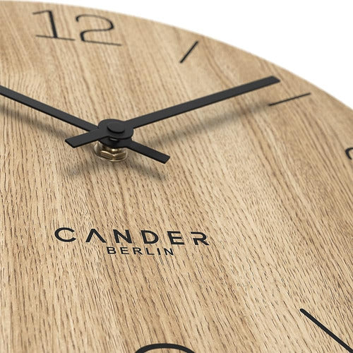 Cander Berlin Mnu 2725 D Reloj De Pared Madera Silencioso 25 3