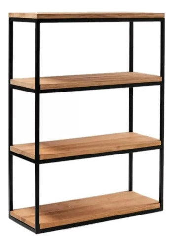 Puro Campo Industrial-Style Bookshelf 90 X 80 X 25 1