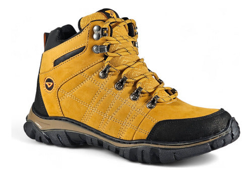 Seta Botas Borcegos Trekking Para Hombre Cuero Cocidos 39 Al 44 1