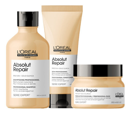 Shampoo + Acondicionador + Máscara Absolut Repair Loreal Pro 0