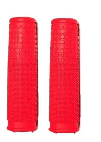 Wester Puños Rojos De Goma Para Bicicleta, 11,5cms. - Nuevos 0