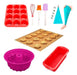 Complete Silicone Baking Set Kitchen Pastry Molds Muffins Piping Bag Flan Mold Spatula Brush Oven 0