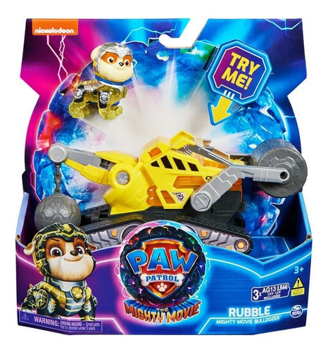 PAW Patrol Mighty Movie Rubble Bulldozer with Light and Sound 0