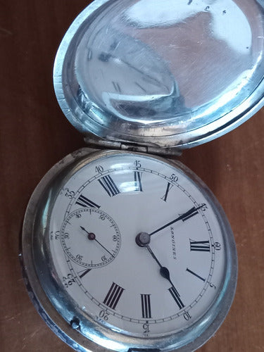 Reloj Antiguo Longines De Bolsillo, Plata Y Oro . Leer Todo 1