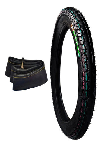 Yuanxing 275 17 Rear Tire for Mondial LD S 110 + Inner Tube 0