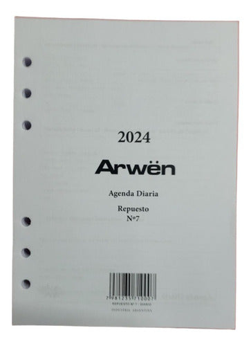 Arwen 2024 Replacement Agenda Diary N7 13x19cm 1