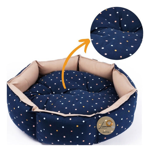 LumiPets Nidito Bed for Pets with Bulldog French Cocker Print 1