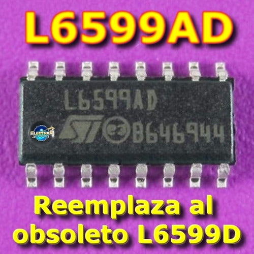 STMicroelectronics Set X 2 L6599AD L6599A Enhanced Version L6599D L6599 1