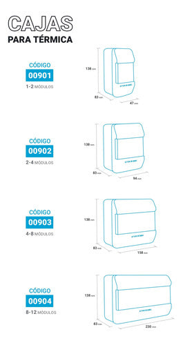 Caja Para Termicas C Tapa Embutir Aplicar Starbox Combo X9 5