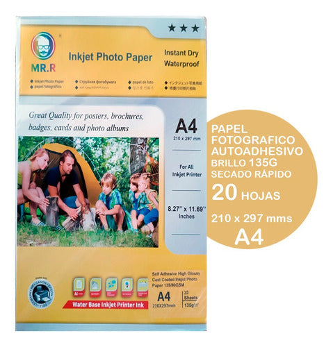 Generic Kit Para Hacer Sus Imanes 20 Iman + Papel Autoadhesivo A4 4