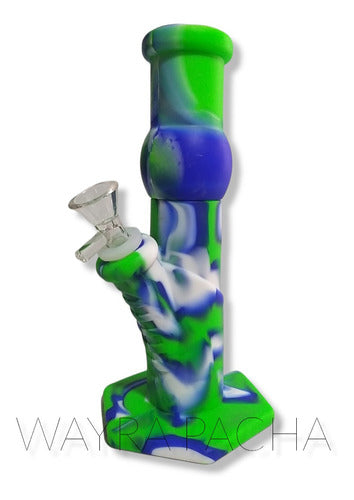 WAYRA PACHA Silicone Bong with Glass Ice Catcher 1