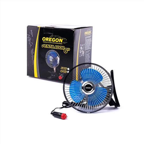 Ventilador 24v Para Autos Camionetas 8'' Clip Gancho Oscila 1