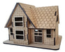3D Wooden Puzzle House Roof Tiles Wood Building Kit WA00120 0