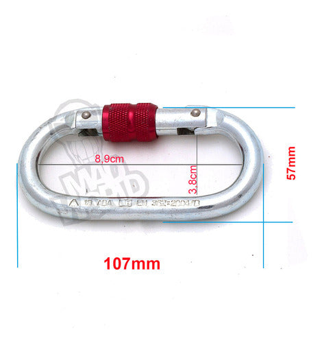 Delta Plus Mosquetón Oval Acero 1