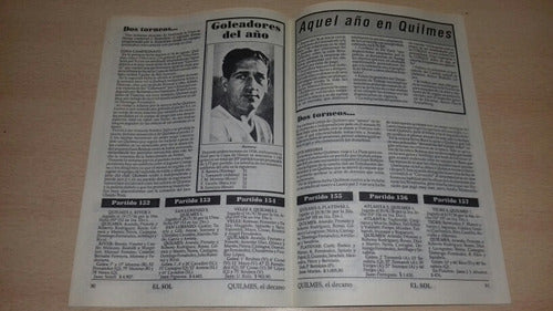 Historia Quilmes A.c. El Decano Fasciculo N°6 Diario El Sol 1