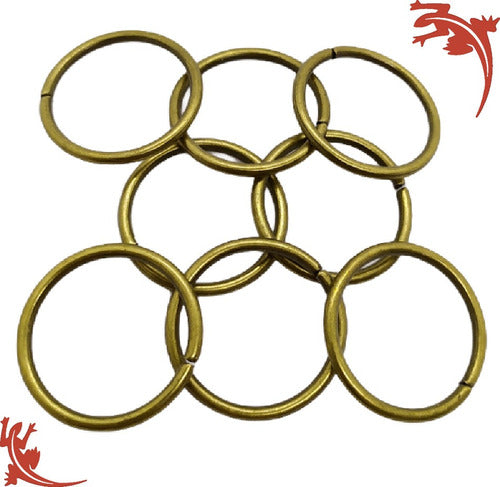 Pack of 6 Metal Rings for Crafts and Decor - 5 cm Diameter, 50 Grams 2
