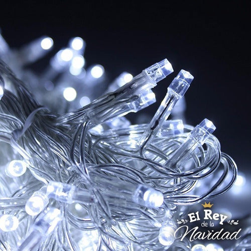 Guirnalda 9 Metros Luces Navidad Led Blanco Frio Extensible 2