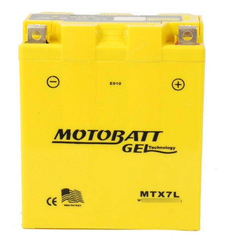 Motobatt Gel Battery for Honda Nx Falcon 400 Cc 1