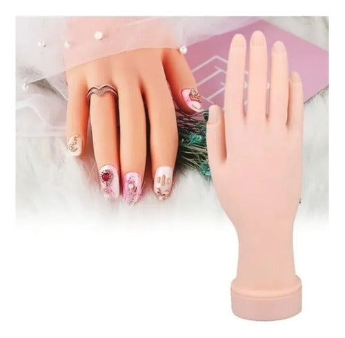 Mão De Treinamento Manicure Unha Gel Acrigel Porcelana Flex 1