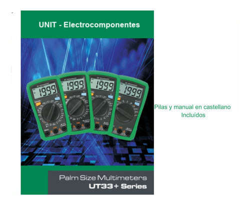 Uni-t Multímetro Digital Compacto Ut33d+ Ec Plus Ut33d 3