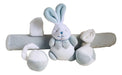 Kinderinos Plush Rabbit Crib Toy Rattle - Light Blue 2