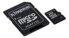 Tarjeta Memoria Flash Kingston 8 Gb Clase 4 Microsdhc Con Sd 2