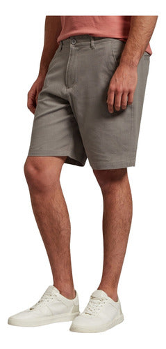 Devré Men's Gray Linen Shorts 17D000069004 0