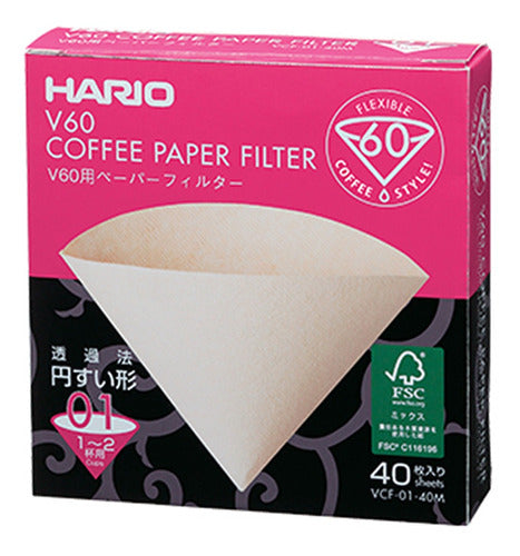 Filtro Papel Hario 40un, Importado Japão 0