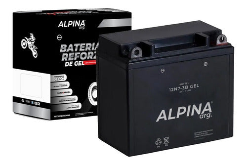 Alpina Gel Battery 12N7-3B for Zanella ZR 200 OHC 0