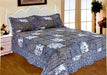 King Size Patchwork Quilt Bedspread with Pillow Shams 0