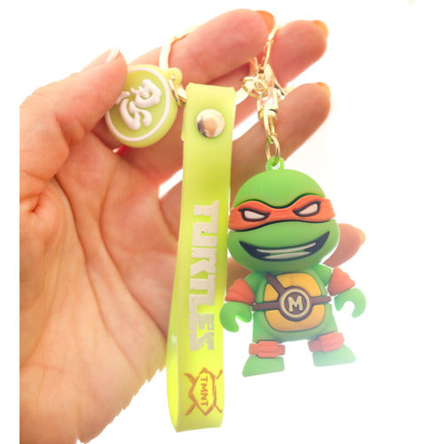 Rubber Keychain | Ninja Turtles - Michelangelo 0
