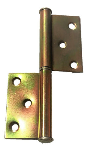 MR Reversible Carpenter Hinge Brushed Brass 2x3x1.5 0